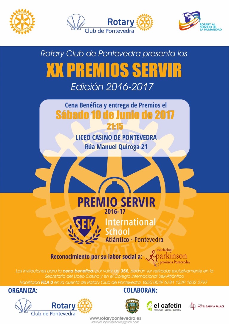 XX Premio Servir | Rotary Pontevedra